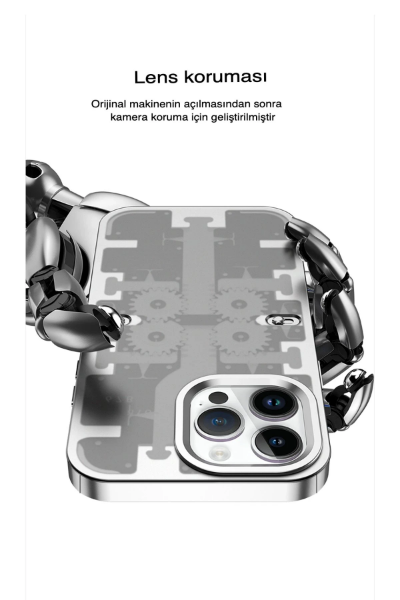 Newface iPhone 13 Pro Kılıf Mekanik Bumper Kapak - Yeşil resmi