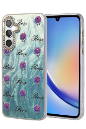 Newface Samsung Galaxy A34 5G Kılıf Blade Aynalı Desenli Kapak - Desen 9 resmi