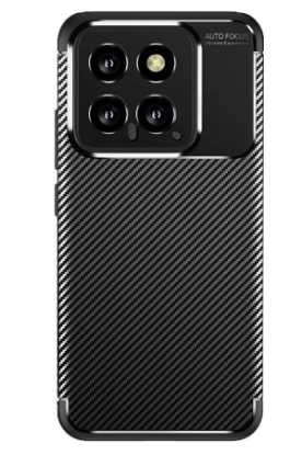 Newface Xiaomi Mi 14T Kılıf Auto Focus Karbon Kapak - Siyah resmi