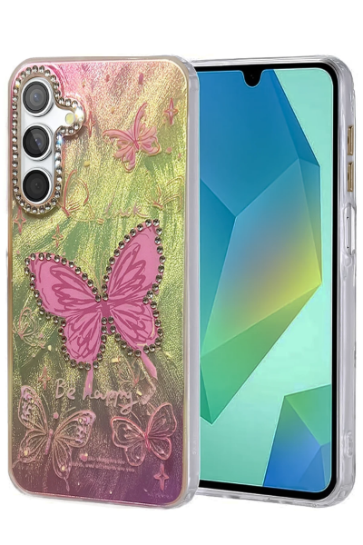 Newface Samsung Galaxy A55 5G Kılıf Blade Aynalı Desenli Kapak - Desen 5 resmi