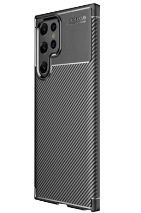 Newface Samsung Galaxy S25 Ultra Kılıf Auto Focus Karbon Kapak - Siyah resmi