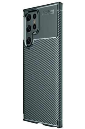 Newface Samsung Galaxy S25 Ultra Kılıf Auto Focus Karbon Kapak - Koyu Yeşil resmi