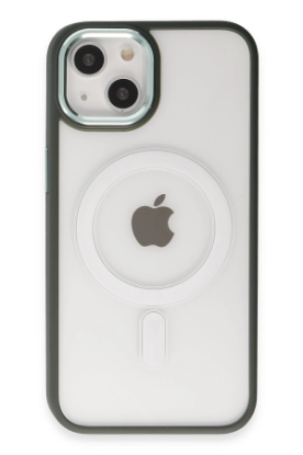 Newface iPhone 15 Kılıf Room Magneticsafe Silikon - Köknar Yeşili resmi