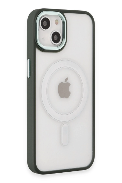 Newface iPhone 15 Kılıf Room Magneticsafe Silikon - Köknar Yeşili resmi