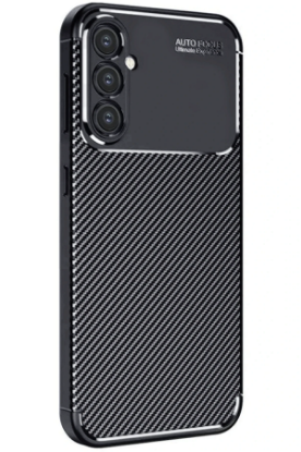 Newface Samsung Galaxy S25 Plus Kılıf Auto Focus Karbon Kapak - Siyah resmi