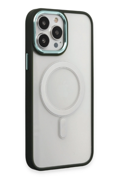 Newface iPhone 15 Pro Kılıf Room Magneticsafe Silikon - Köknar Yeşili resmi