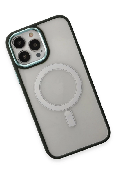 Newface iPhone 15 Pro Kılıf Room Magneticsafe Silikon - Köknar Yeşili resmi
