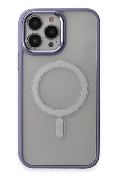 Newface iPhone 15 Pro Kılıf Room Magneticsafe Silikon - Lila resmi