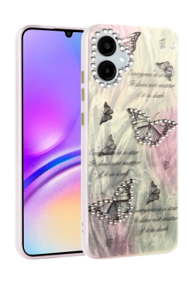 Newface Samsung Galaxy A06 Kılıf Blade Aynalı Desenli Kapak - Desen 6 resmi