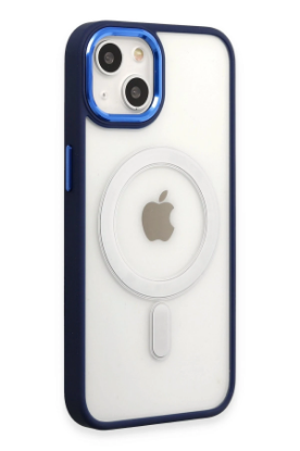 Newface iPhone 15 Pro Kılıf Room Magneticsafe Silikon - Lacivert resmi