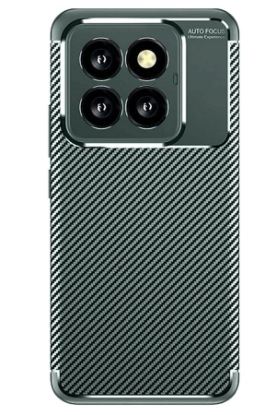 Newface Xiaomi Mi 14T Pro Kılıf Auto Focus Karbon Kapak - Koyu Yeşil resmi