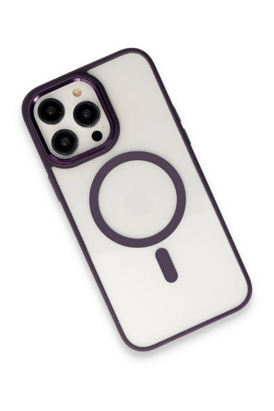 Newface iPhone 15 Pro Kılıf Room Magneticsafe Silikon - Derin Mor resmi