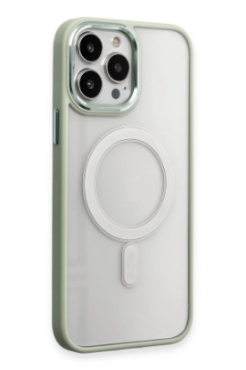 Newface iPhone 15 Pro Max Kılıf Room Magneticsafe Silikon - Su Yeşili resmi