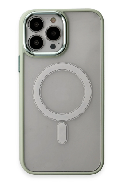 Newface iPhone 15 Pro Max Kılıf Room Magneticsafe Silikon - Su Yeşili resmi