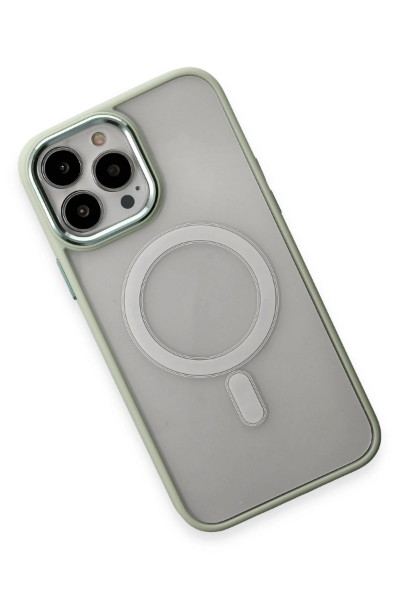 Newface iPhone 15 Pro Max Kılıf Room Magneticsafe Silikon - Su Yeşili resmi