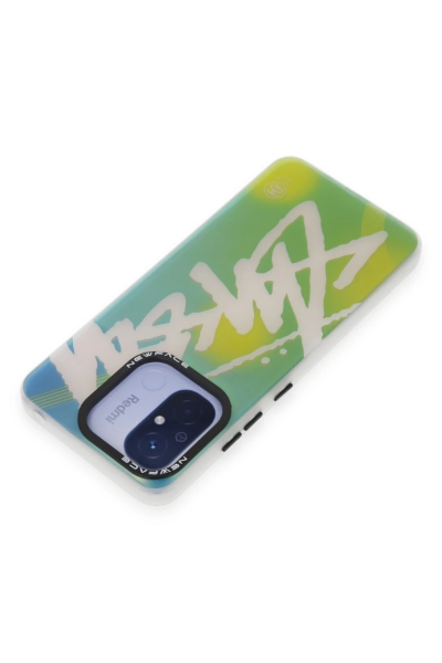Newface Xiaomi Redmi 12C Kılıf Estoril Desenli Kapak - Estoril - 2 resmi