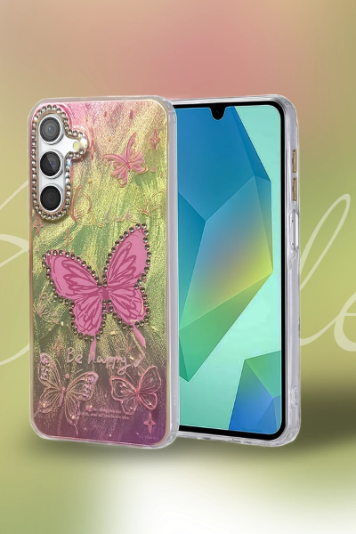 Newface Samsung Galaxy A26 Kılıf Blade Aynalı Desenli Kapak - Desen 7 resmi