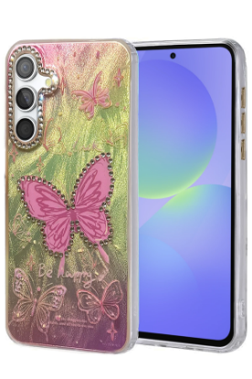 Newface Samsung Galaxy A36 Kılıf Blade Aynalı Desenli Kapak - Desen 5 resmi