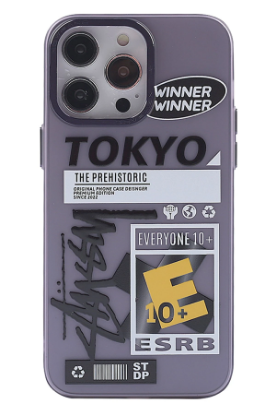 Newface iPhone 13 Pro Max Kılıf Prada Desenli Kapak - Prada Mor - 2 resmi