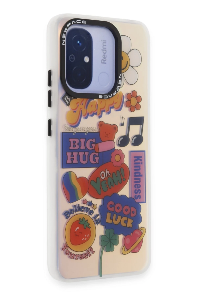 Newface Xiaomi Redmi 12C Kılıf Estoril Desenli Kapak - Estoril - 15 resmi