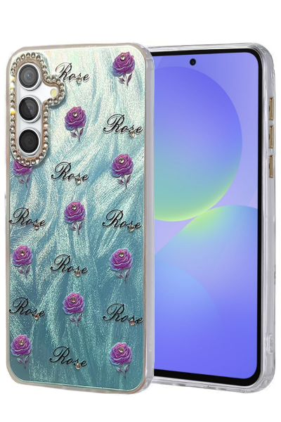 Newface Samsung Galaxy A36 Kılıf Blade Aynalı Desenli Kapak - Desen 9 resmi