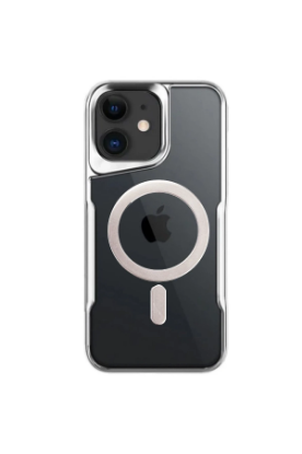 Newface iPhone 11 Kılıf Boyi Magsafe Silikon Kapak - Gümüş resmi