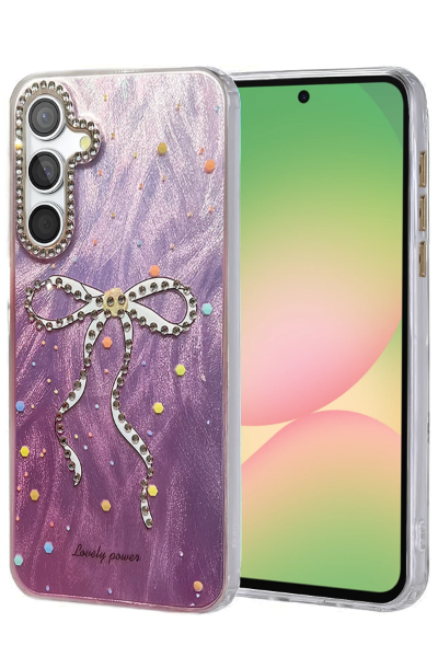 Newface Samsung Galaxy A56 Kılıf Blade Aynalı Desenli Kapak - Desen 1 resmi