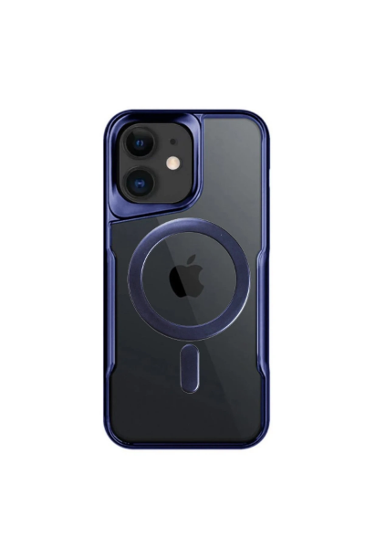 Newface iPhone 11 Kılıf Boyi Magsafe Silikon Kapak - Lacivert resmi