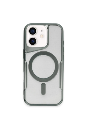 Newface iPhone 11 Kılıf Boyi Magsafe Silikon Kapak - Yeşil resmi
