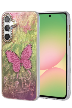 Newface Samsung Galaxy A56 Kılıf Blade Aynalı Desenli Kapak - Desen 5 resmi