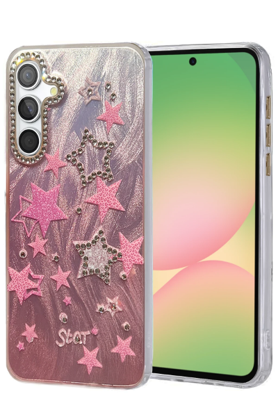 Newface Samsung Galaxy A56 Kılıf Blade Aynalı Desenli Kapak - Desen 7 resmi