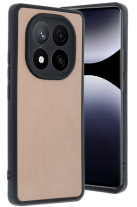 Newface Xiaomi Redmi Note 14 Pro 5G Kılıf Aras Deri Kapak - Pudra resmi