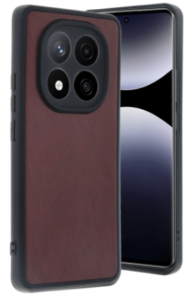 Newface Xiaomi Redmi Note 14 Pro 5G Kılıf Aras Deri Kapak - Bordo resmi