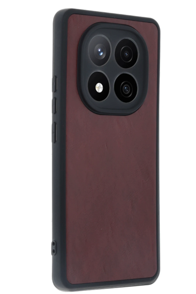 Newface Xiaomi Redmi Note 14 Pro 5G Kılıf Aras Deri Kapak - Bordo resmi