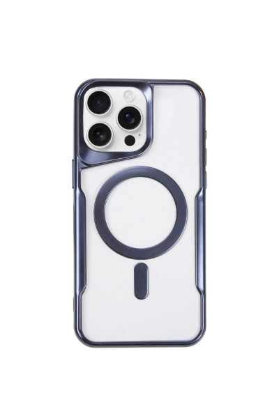 Newface iPhone 14 Pro Max Kılıf Boyi Magsafe Silikon Kapak - Lacivert resmi
