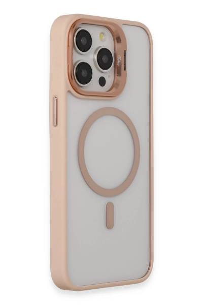 Joko iPhone 14 Pro Kılıf Roblox Lens Magsafe Standlı Kapak - Pudra resmi
