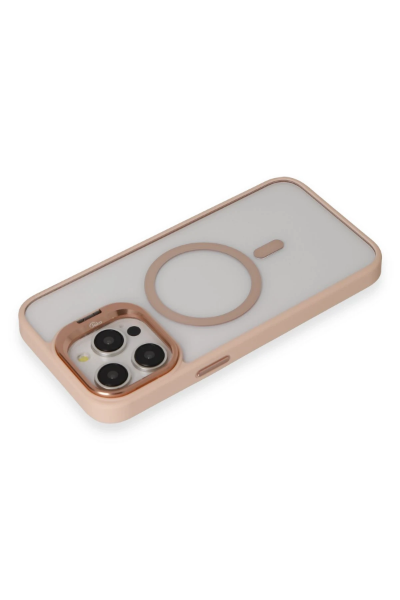 Joko iPhone 14 Pro Kılıf Roblox Lens Magsafe Standlı Kapak - Pudra resmi