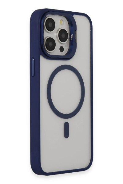 Joko iPhone 14 Pro Max Kılıf Roblox Lens Magsafe Standlı Kapak - Lacivert resmi