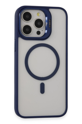 Joko iPhone 15 Pro Kılıf Roblox Lens Magsafe Standlı Kapak - Lacivert resmi
