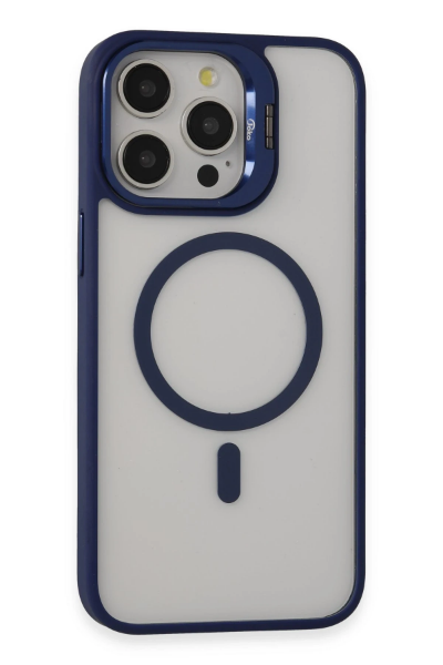 Joko iPhone 15 Pro Kılıf Roblox Lens Magsafe Standlı Kapak - Lacivert resmi