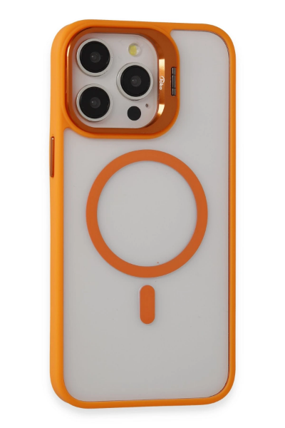 Joko iPhone 15 Pro Kılıf Roblox Lens Magsafe Standlı Kapak - Turuncu resmi