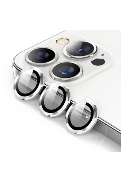 Newface iPhone 12 Pro Max Valdez Metal Kamera Lens - Gümüş resmi
