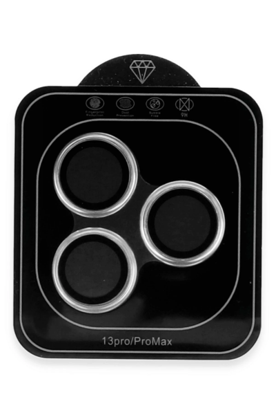 Newface iPhone 12 Pro Max Valdez Metal Kamera Lens - Gümüş resmi