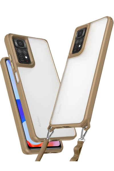 Newface Xiaomi Redmi Note 11 Pro Kılıf Penta Silikon Kılıf - Çöl Titanyum resmi