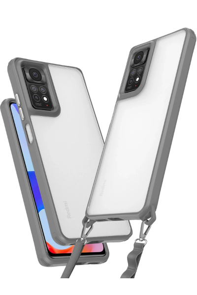 Newface Xiaomi Redmi Note 11 Pro Kılıf Penta Silikon Kılıf - Titan Gri resmi