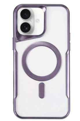 Newface iPhone 16 Kılıf Boyi Magsafe Silikon Kapak - Derin Mor resmi