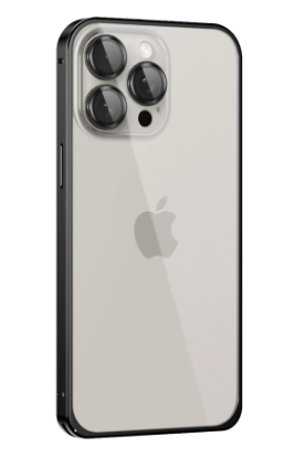 Joko iPhone 15 Pro Max Metal Bumper Mat Kapak - Siyah resmi