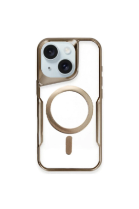 Newface iPhone 15 Plus Kılıf Boyi Magsafe Silikon Kapak - Kahverengi resmi