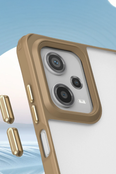 Newface Xiaomi Redmi Note 12 Pro 5G Kılıf Penta Silikon Kılıf - Çöl Titanyum resmi