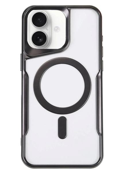 Newface iPhone 16 Plus Kılıf Boyi Magsafe Silikon Kapak - Siyah resmi